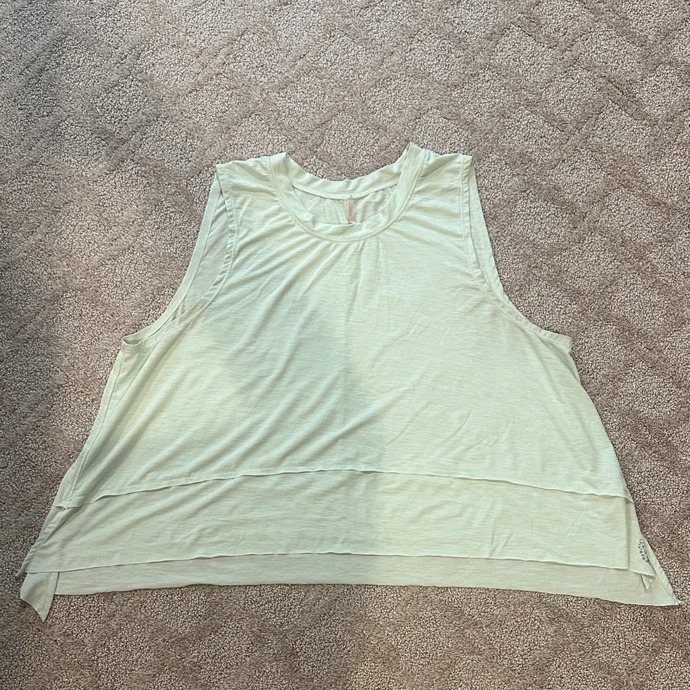 Free People Relaxed Sleeveless Tank Tempo  Top - Light Mint